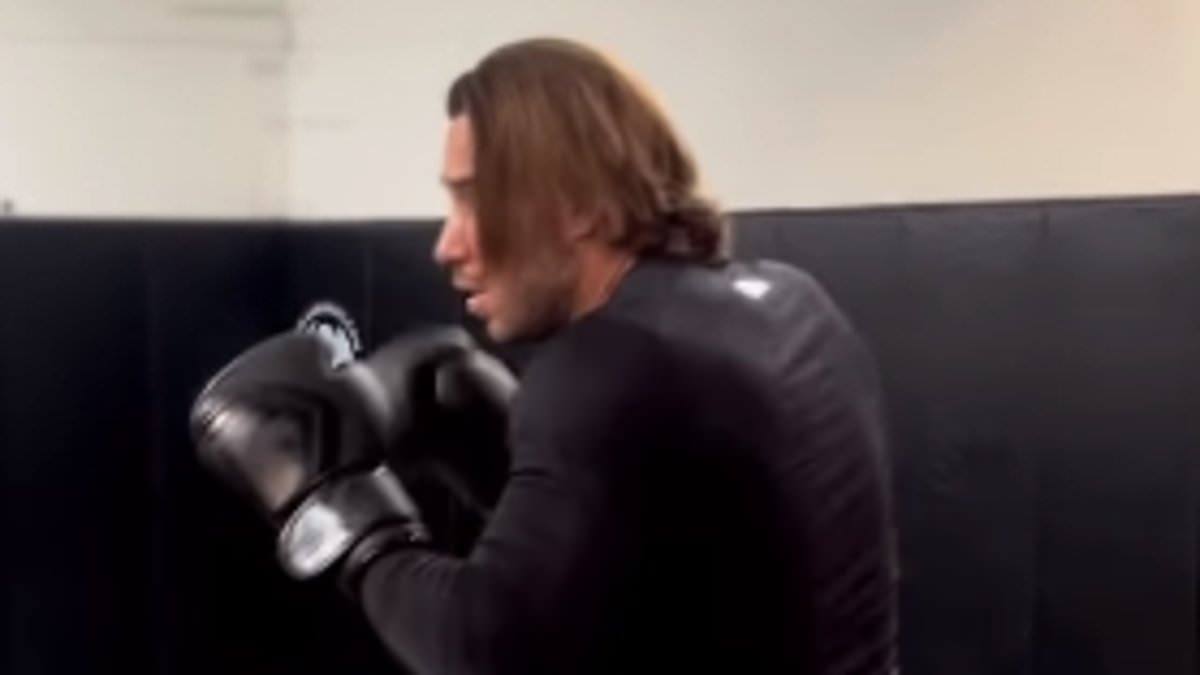 James Lock risks another brutal injury as he hits the boxing ring three weeks on from facial surgery