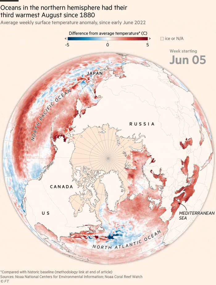 Graphic showing La Nina