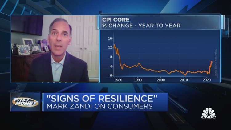 Jumping credit card balances and JOLTS reports a sign of resilience, suggests Moody's Mark Zandi