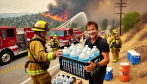 Steve Guttenberg Joins Efforts to Combat Palisades Fire